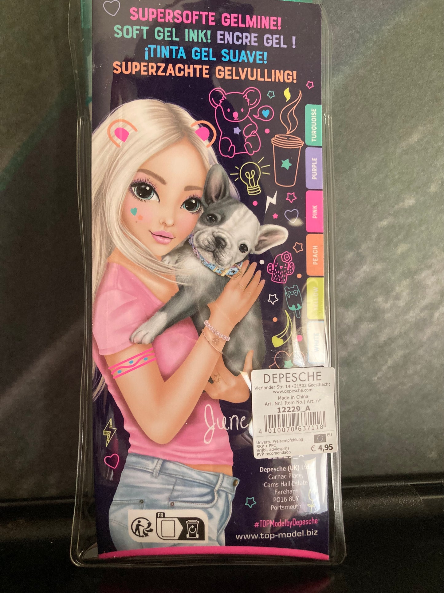 TOPModel Neon Gel Pens June
