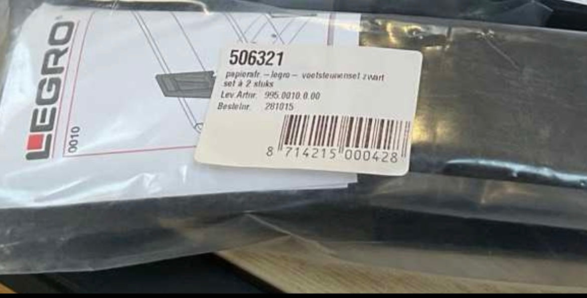 Voetsteunenset Legro afrolsysteem