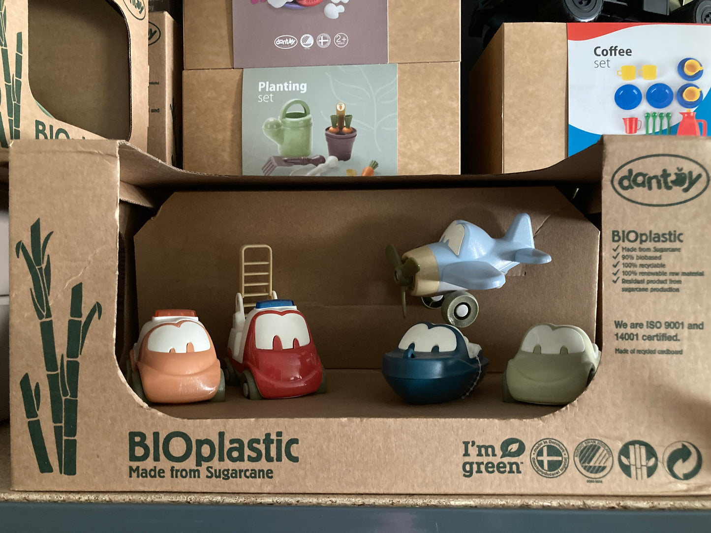 Dantoy - BIOPlastic voertuigenset - giftbox