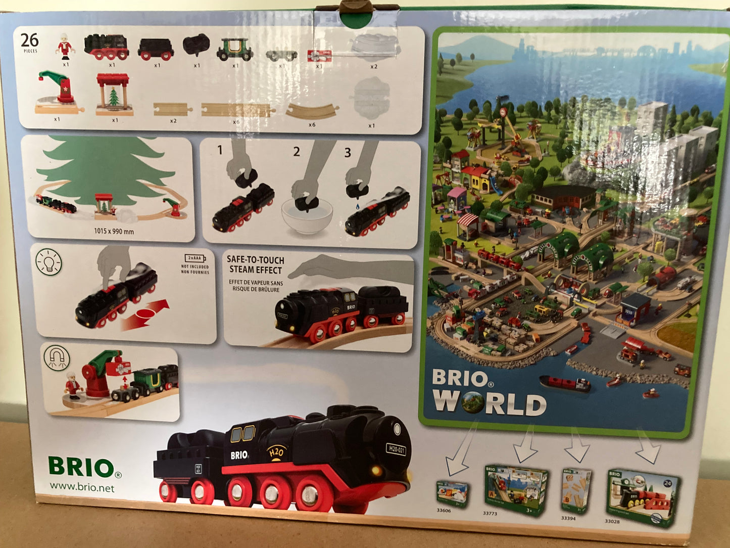 BRIO World - Christmas Steaming Train Set - 36014