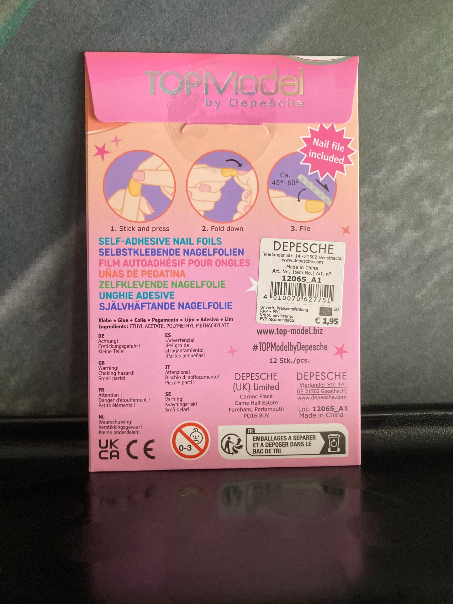 TOPMODEL nagelfolie Jill