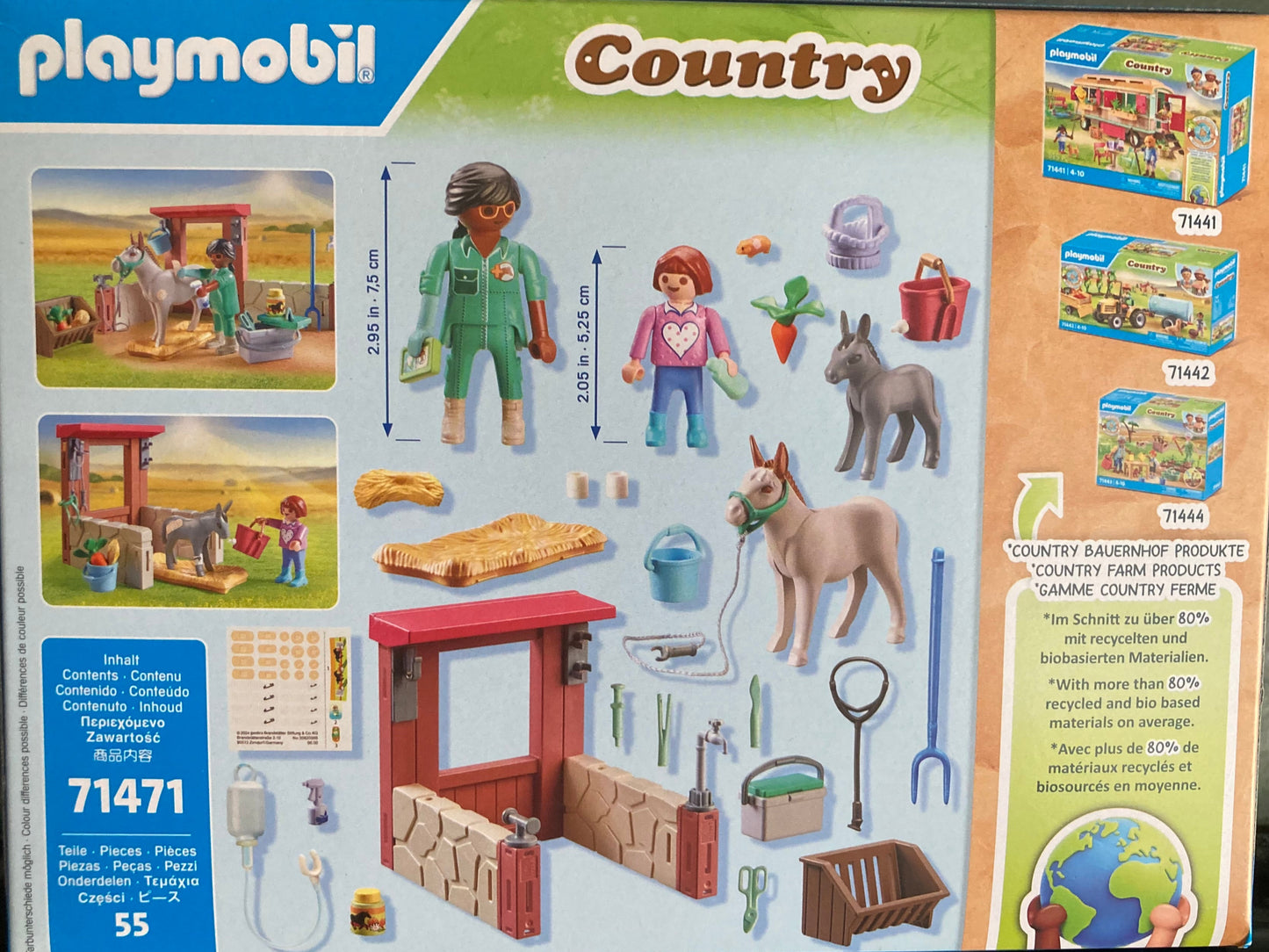Playmobil Country - Starter Pack Boerderij dierenarts met de ezels