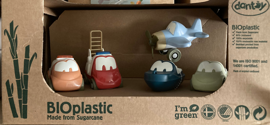 Dantoy - BIOPlastic voertuigenset - giftbox
