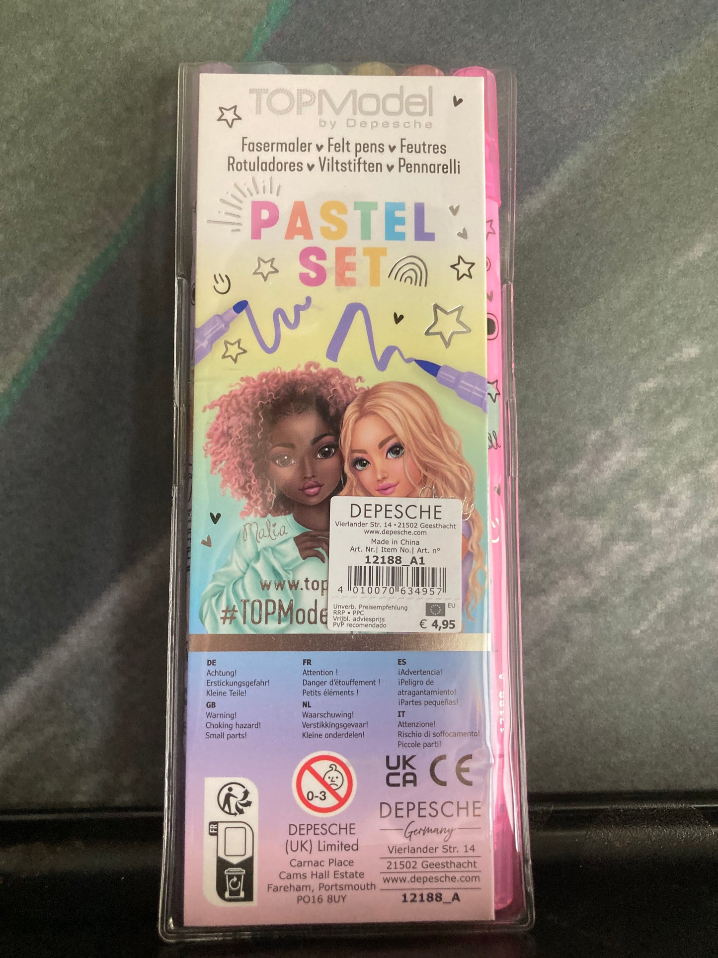 TOPModel Pastelset viltstift  Malia & Christy
