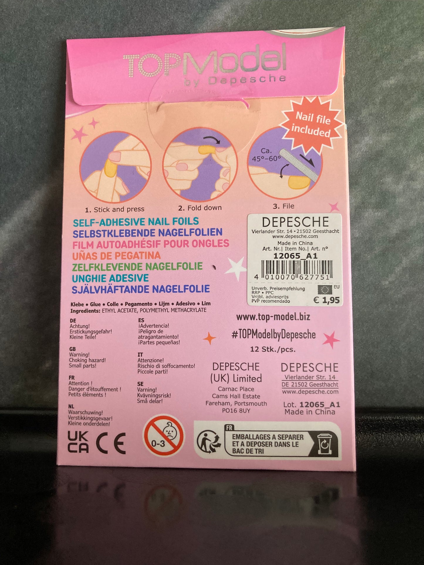 TOPMODEL nagelfolie Miju