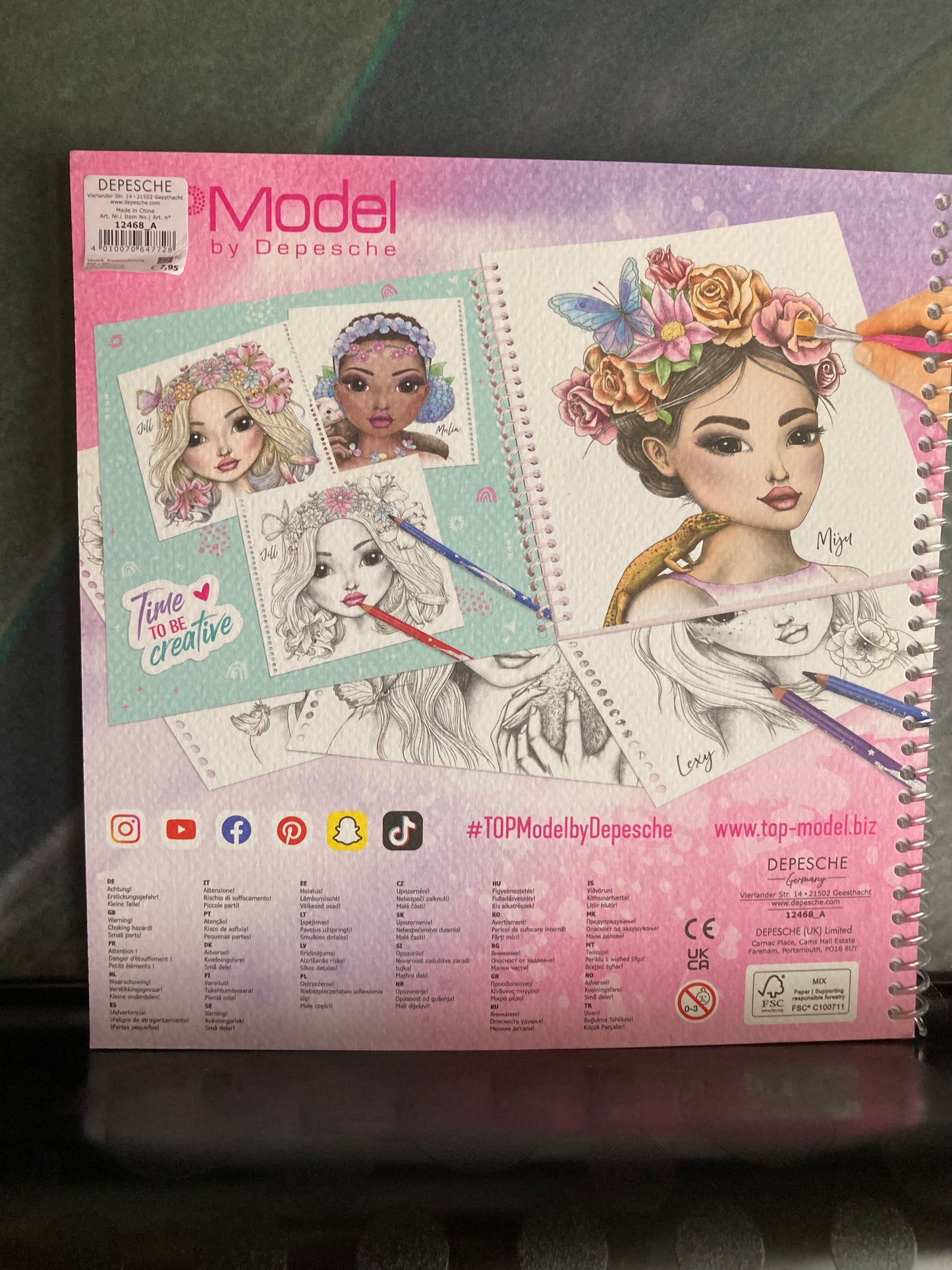 TOPMODEL Colouring Book