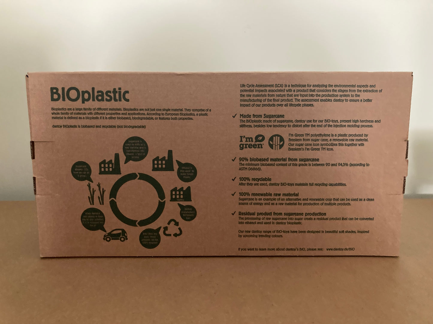 Dantoy Bioplastic Tractor met voorlader