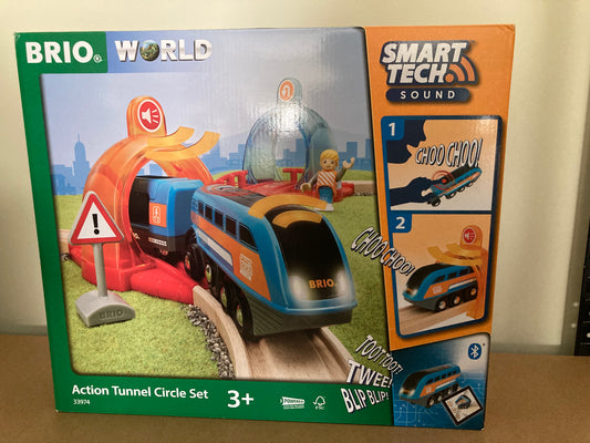 BRIO World - Smart Tech Sound – Action Tunnel Circle Set - 33974
