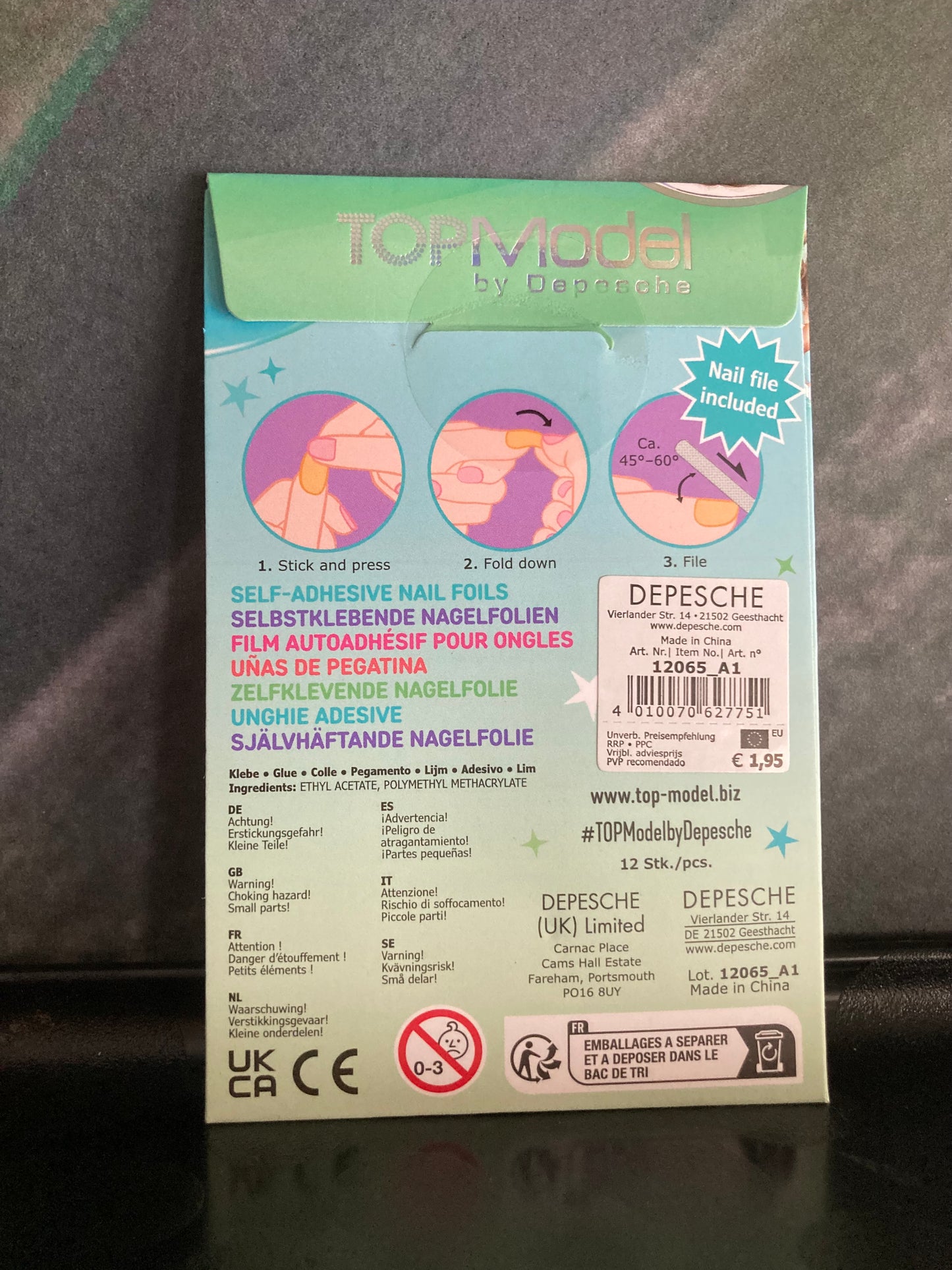 TOPMODEL nagelfolie Sasha