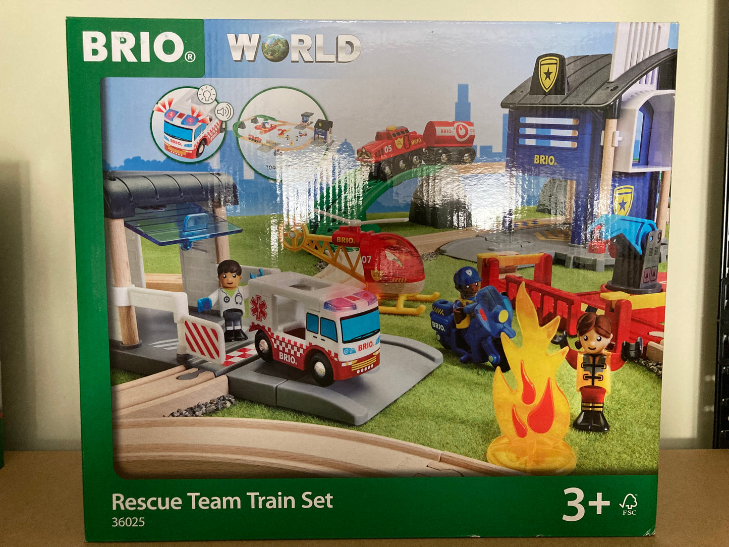 BRIO World - Rescue Team Train Set - 36025